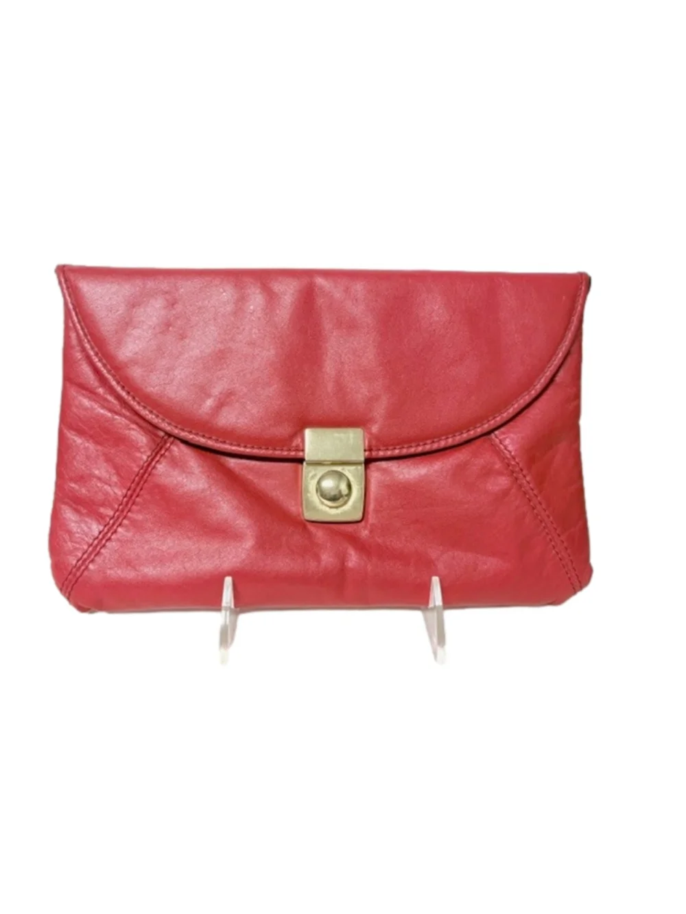 Red Envelope Clutch Bag, 6.5”x10”, Vintage
